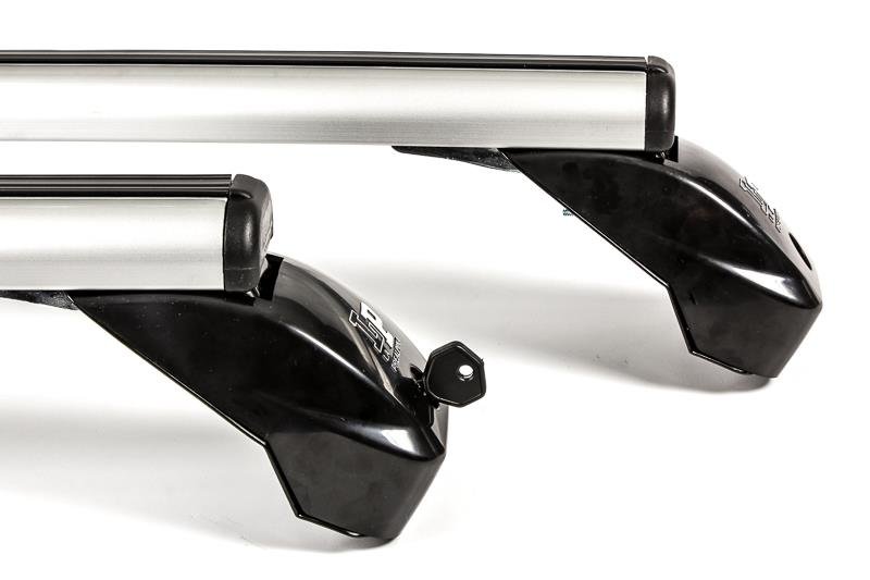 La Prealpina LP49 silver aluminium aero Roof Bars for Ford Edge 2015 Onwards Without Roof Rails