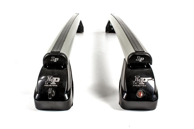 La Prealpina LP56 silver aluminium aero Roof Bars for Suzuki Across 2020 Onwards (With Fixed points on solid rails)