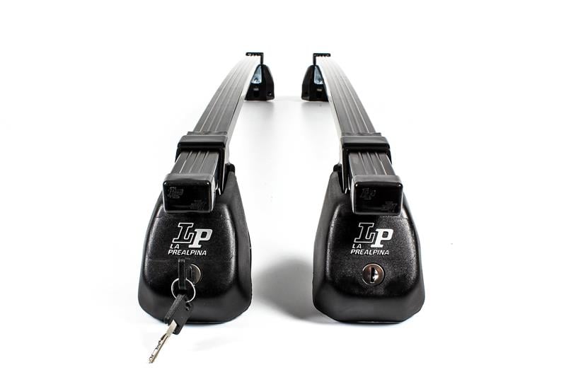 La Prealpina LP47 black steel square Roof Bars for Honda Civic X 2016 Onwards  (5-Door Only)