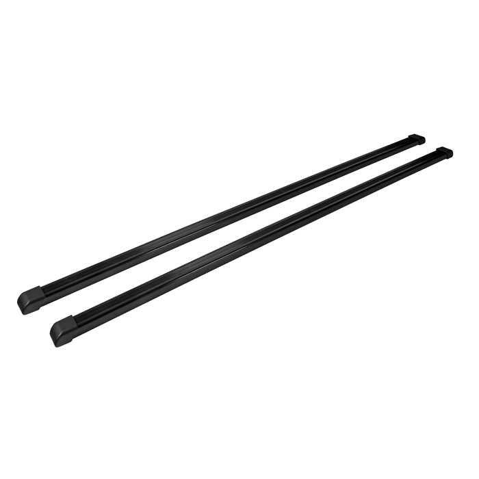 Nordrive Quadra black steel square Roof Bars for Lancia MUSA, 2004-2012, Without Roof Rails, With Fix Points