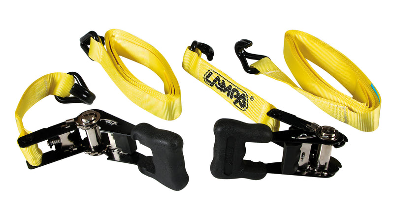 Pro-Safe, heavy duty ratchet tie-down straps set - 5 m