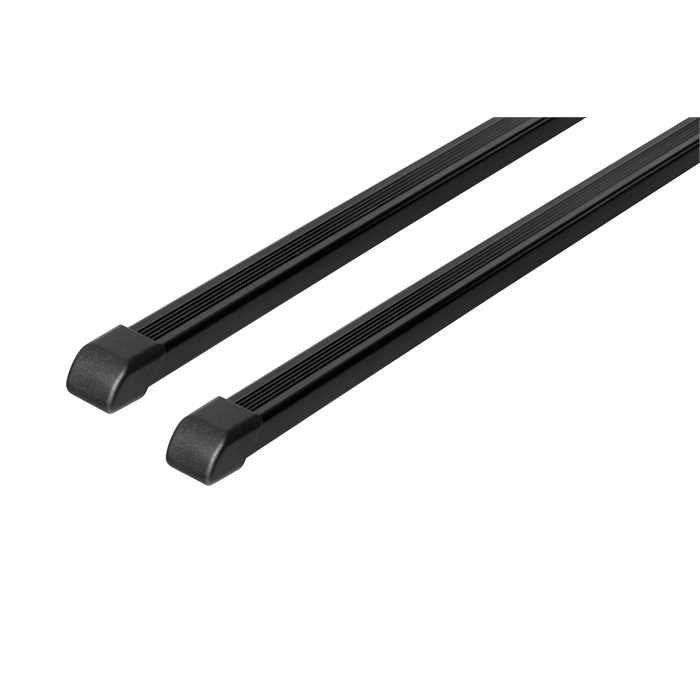 Nordrive Quadra black steel square Roof Bars for Lancia MUSA, 2004-2012, Without Roof Rails, With Fix Points