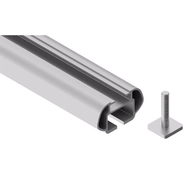 Nordrive Alumia silver aluminium aero Roof Bars for Abarth 595 2016 Onwards