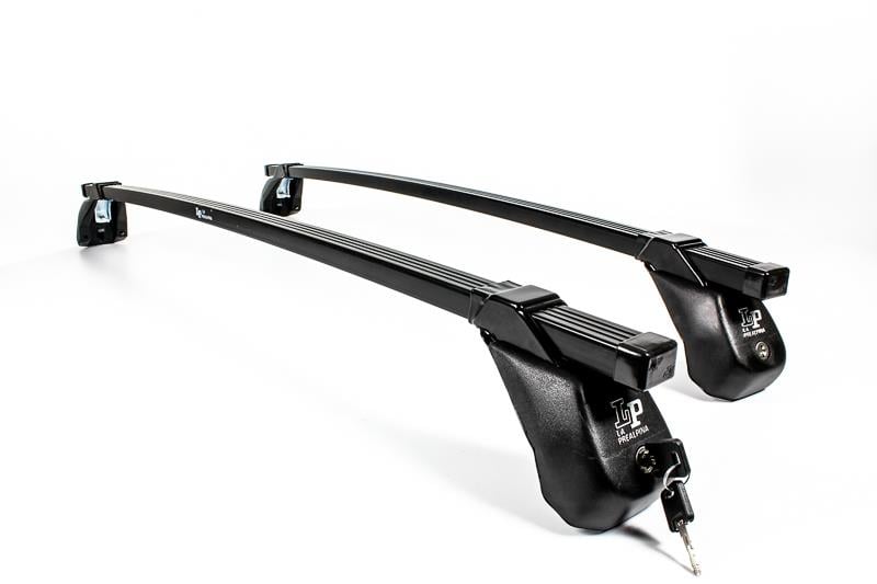 La Prealpina LP47 black steel square Roof Bars for Ford Edge 2015 Onwards Without Roof Rails