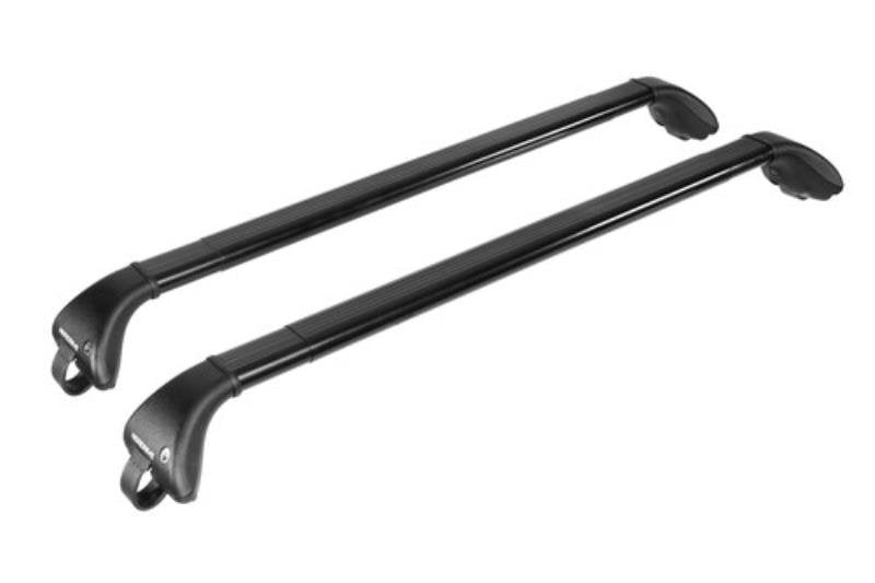 Nordrive Snap black steel aero  Roof Bars for Hyundai Tucson 2004-2010 With Raised Roof Rails