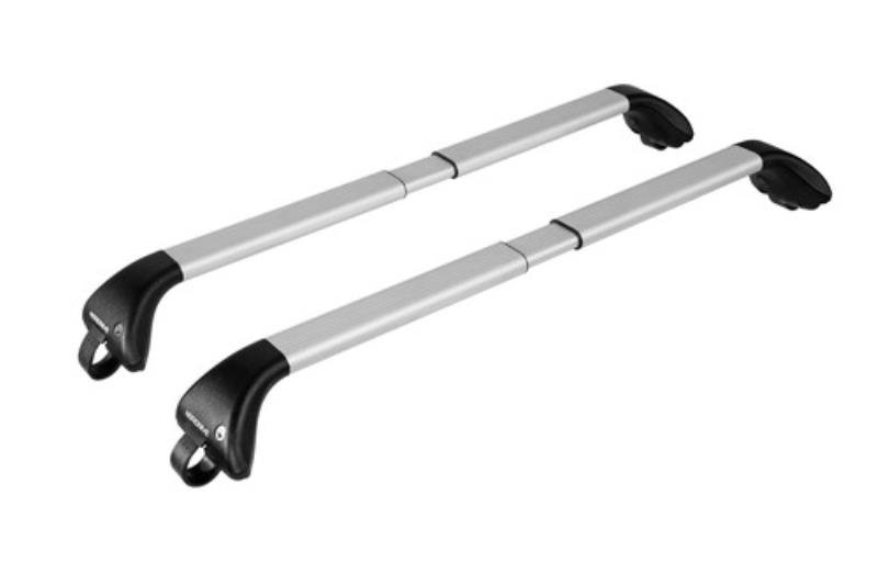 Nordrive Snap silver aluminium aero  Roof Bars for Volkswagen Golf V Plus 2005-2014 With Raised Roof Rails