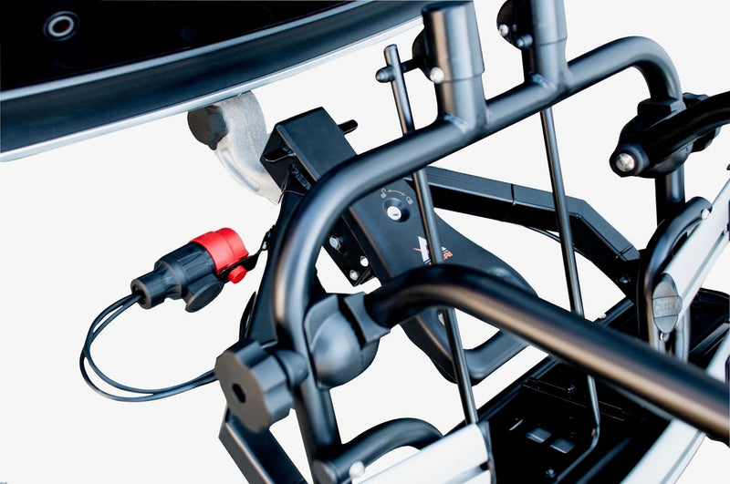 Aguri Active 2 silver tow bar mounted bike rack (wheel support) - 2 (3) bikes