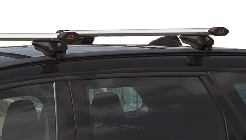 G3 Airflow silver aluminium aero Roof Bars for Audi A3 Sportback 5 Door 2004 to 2013 (With Solid Integrated Roof Rails)