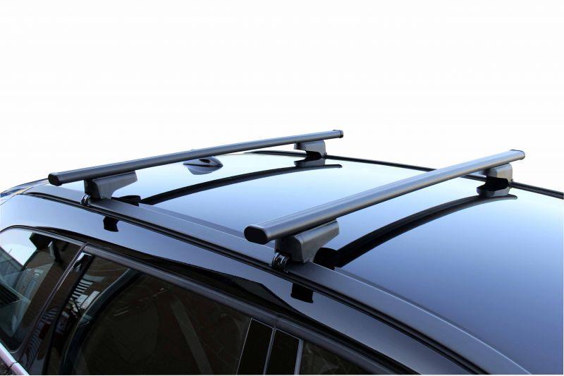 G3 Clop black steel aero Roof Bars for Volvo V90 II 2016 Onwards (With Solid Integrated Roof Rails)