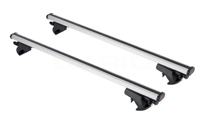 G3 Open silver aluminium aero Roof Bars for Saab 9-3 Estate 2005 to 2014 (With Raised Roof Rails)