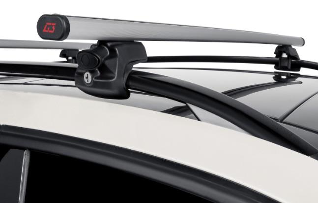 G3 Open silver aluminium aero Roof Bars for Seat ATECA 2016 Onwards (With Raised Roof Rails)
