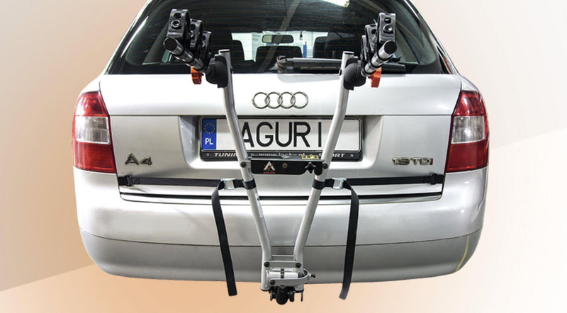 Aguri Jet 3 silver tow bar mounted bike rack (hang-on) - 3 bikes