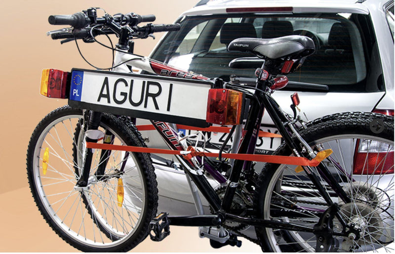 Aguri Jet 3 silver tow bar mounted bike rack (hang-on) - 3 bikes