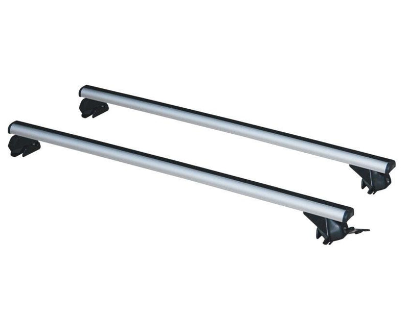 La Prealpina LP58 silver aluminium aero Roof Bars for Landrover RANGE ROVER VELAR 2017 Onwards (With Solid Integrated Roof Rails)