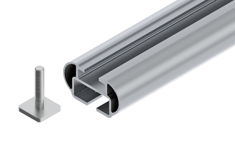 Nordrive Alumia silver aluminium aero  Roof Bars for Kia NIRO VAN 2016 Onwards (With Solid Integrated Roof Rails)
