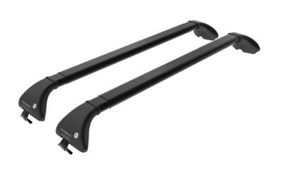 Nordrive Snap black steel aero  Roof Bars for Hyundai Kona 2017 Onwards With Solid Roof Rails