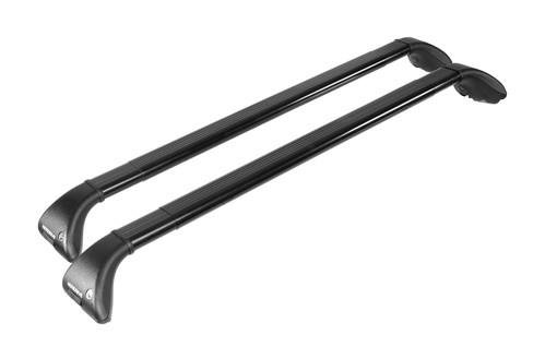 Nordrive Snap black steel aero  Roof Bars for Volvo V90 II 2016 Onwards, With Solid Roof Rails